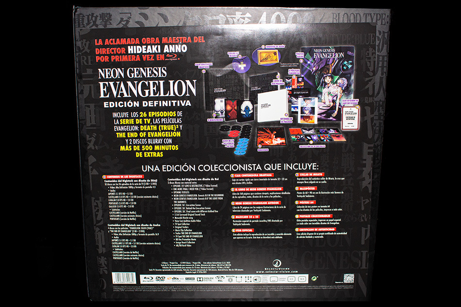 Fotografías de la edición definitiva de Neon Genesis Evangelion en Blu-ray 2