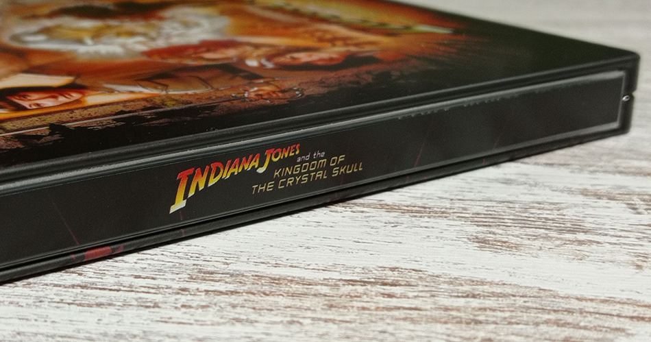 Fotografías del Steelbook de Indiana Jones y el Reino de la Calavera de Cristal en UHD 4K y Blu-ray 4
