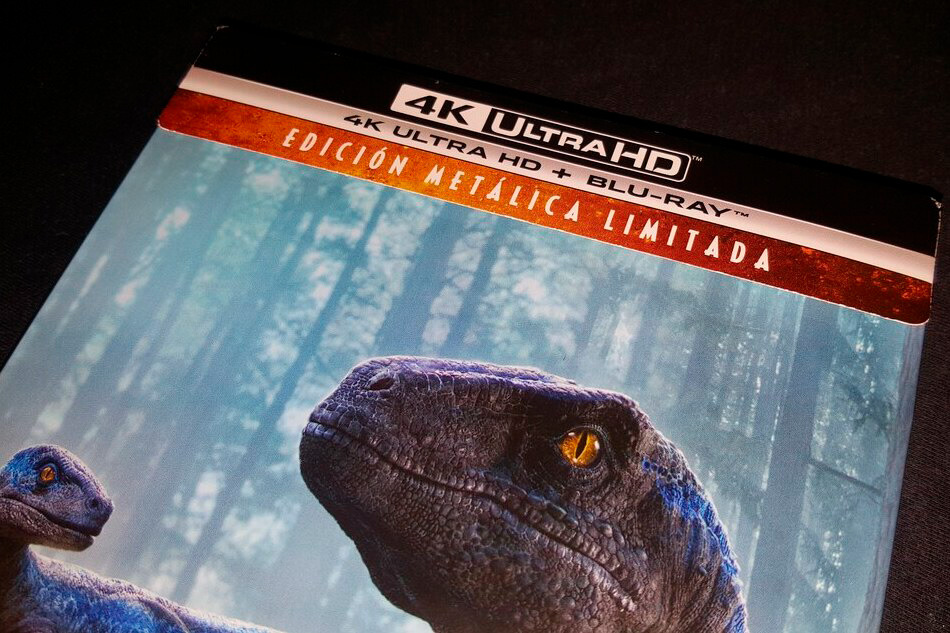 Fotografías del Steelbook de Jurassic World: Dominion en UHD 4K y Blu-ray 3