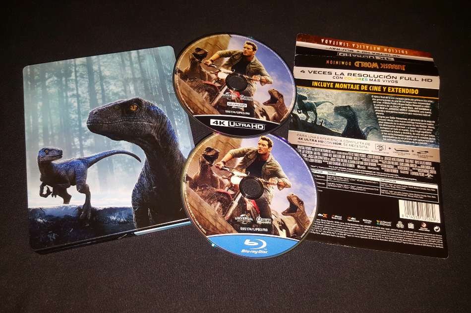 Fotografías del Steelbook de Jurassic World: Dominion en UHD 4K y Blu-ray 19
