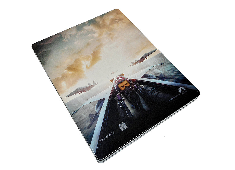 Fotografías del Steelbook ocre de Top Gun: Maverick en UHD 4K y Blu-ray 7