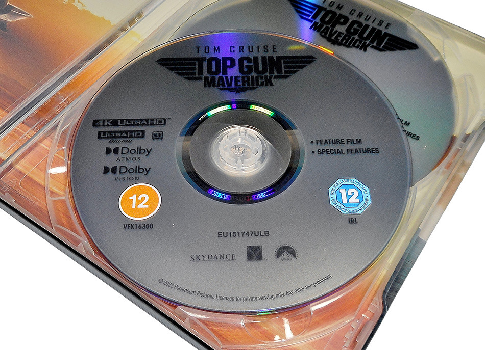 Fotografías del Steelbook ocre de Top Gun: Maverick en UHD 4K y Blu-ray 12