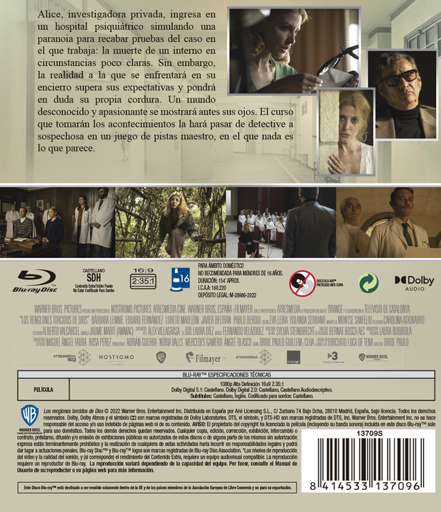 Los Renglones Torcidos de Dios -dirigida por Oriol Paulo- en Blu-ray