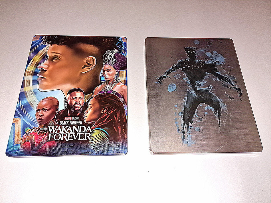 Fotografías del Steelbook de Black Panther: Wakanda Forever en UHD 4K y Blu-ray (diseño Wakanda) 18