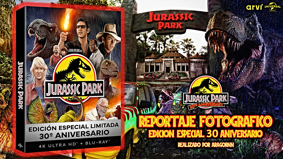 Fotografías de la edición especial 30º Aniversario de Jurassic Park en UHD 4K 1