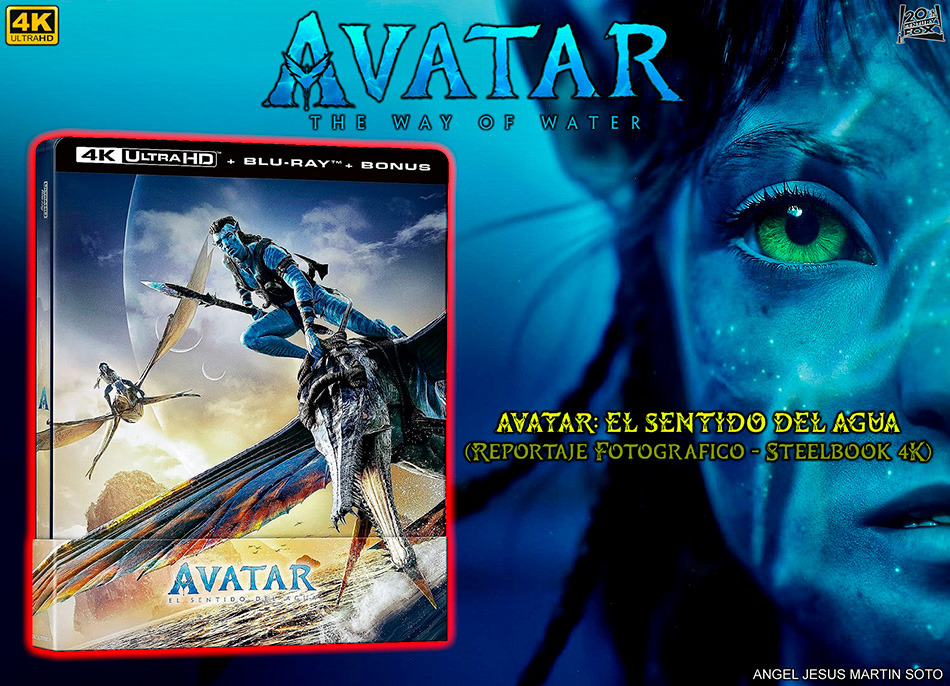 Fotografías del Steelbook de Avatar: El Sentido del Agua en UHD 4K y Blu-ray 1