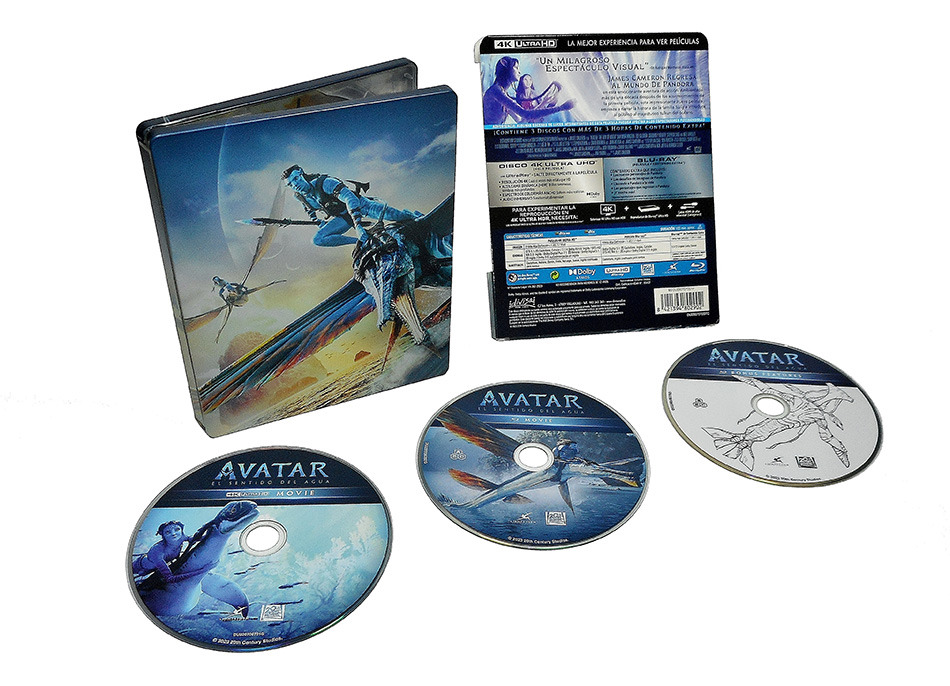 Fotografías del Steelbook de Avatar: El Sentido del Agua en UHD 4K y Blu-ray 17