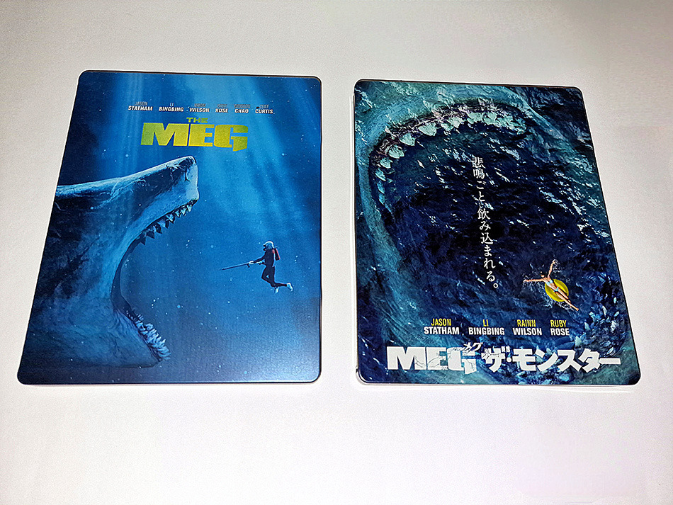 Fotografías del Steelbook de Megalodón en UHD 4K y Blu-ray 18