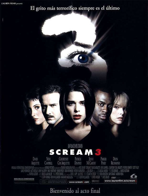Primeros datos de Scream 3 en Ultra HD Blu-ray 1