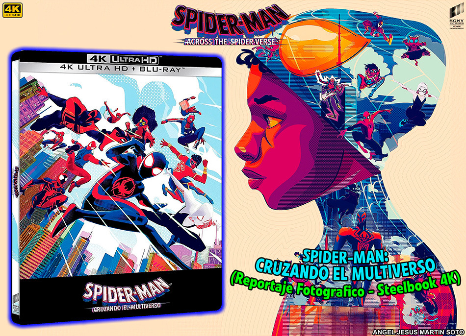 Fotografías del Steelbook de Spider-Man: Cruzando el Multiverso en UHD 4K y Blu-ray 1