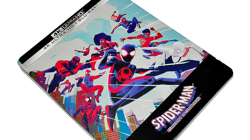 Fotografías del Steelbook de Spider-Man: Cruzando el Multiverso en UHD 4K y Blu-ray