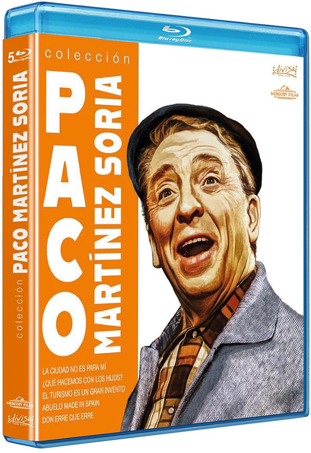 Diseño de la carátula de Colección Paco Martinez Soria en Blu-ray 1