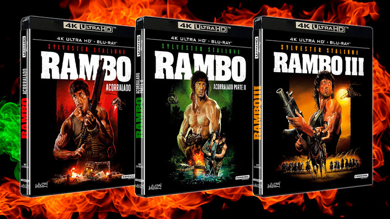 La trilogía de Rambo en UHD 4K en pack e individualmente