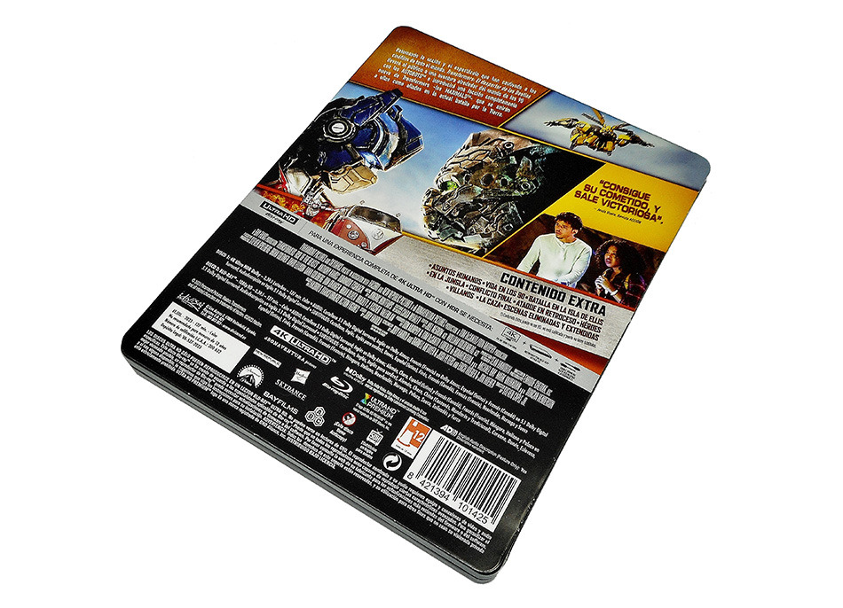 Fotografías del Steelbook de Transformers: El Despertar de las Bestias en UHD 4K y Blu-ray 5