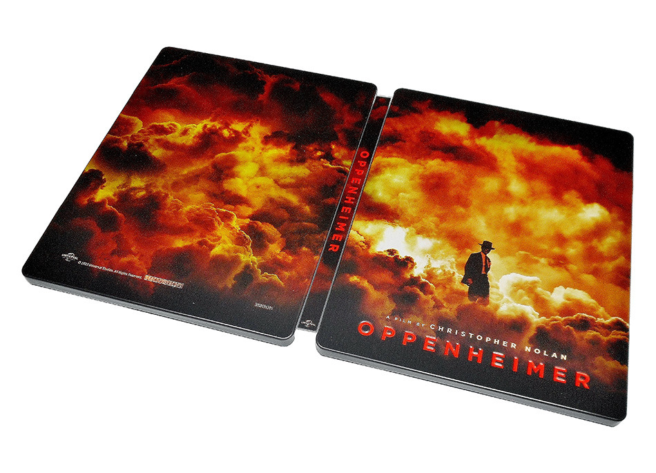 Fotografías del Steelbook de Oppenheimer en UHD 4K y Blu-ray 10