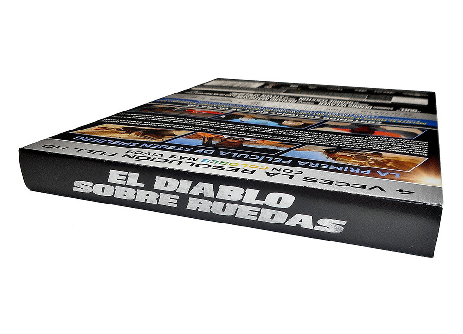 Fotografías del Steelbook de El Diablo sobre Ruedas en UHD 4K y Blu-ray 3