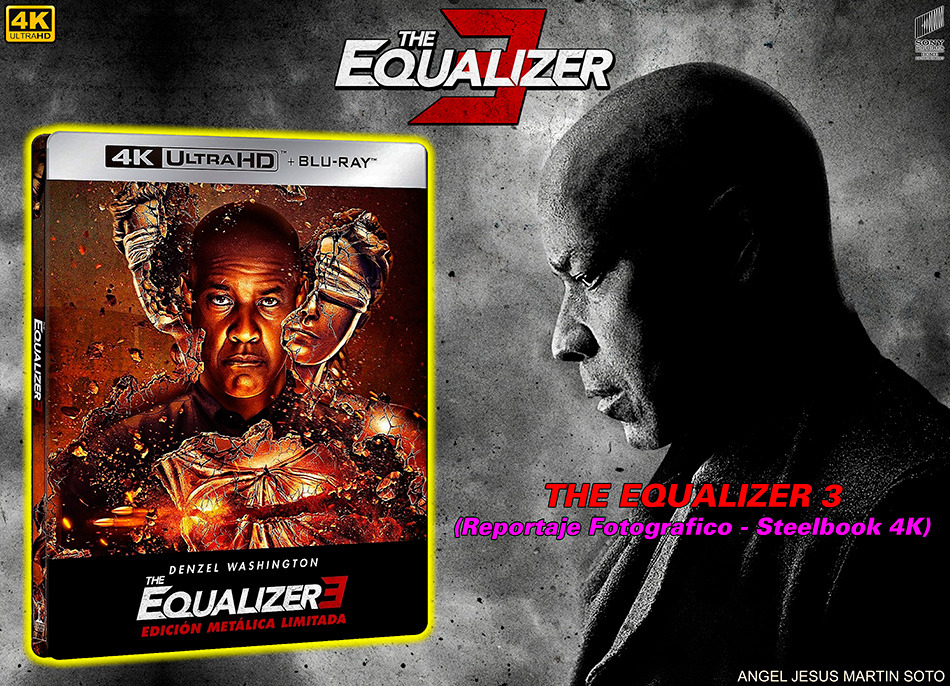 Fotografías del Steelbook de The Equalizer 3 en UHD 4K y Blu-ray 1