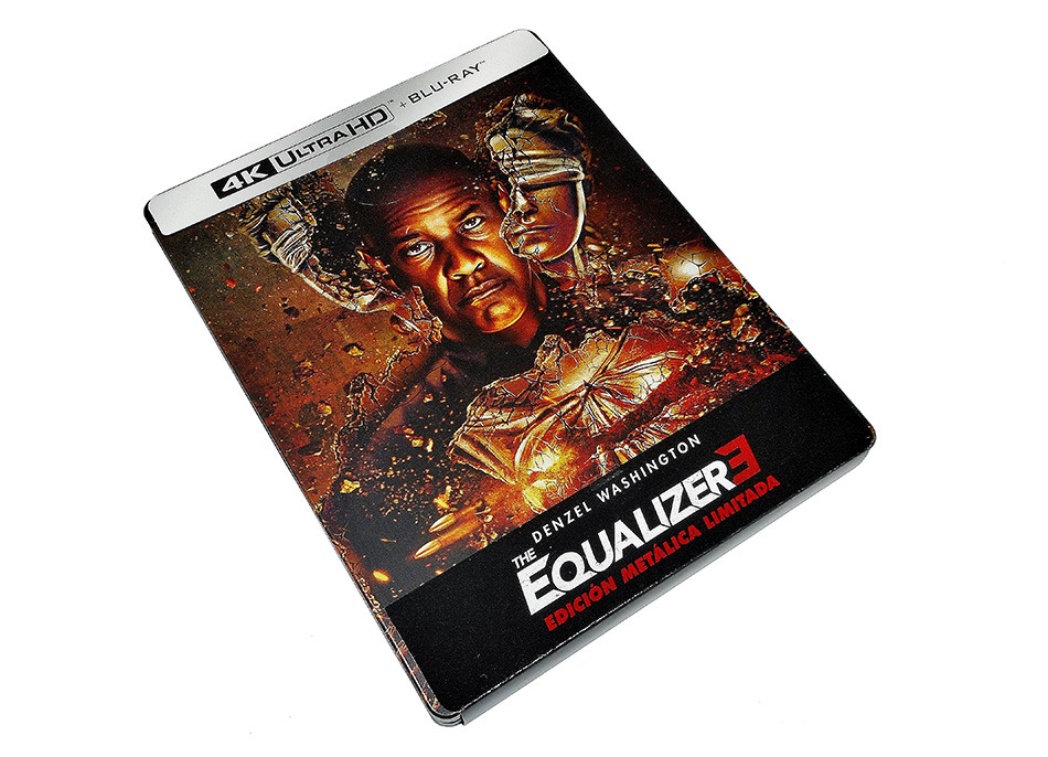 Fotografías del Steelbook de The Equalizer 3 en UHD 4K y Blu-ray 2