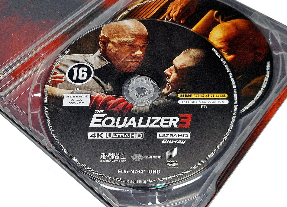Fotografías del Steelbook de The Equalizer 3 en UHD 4K y Blu-ray 12
