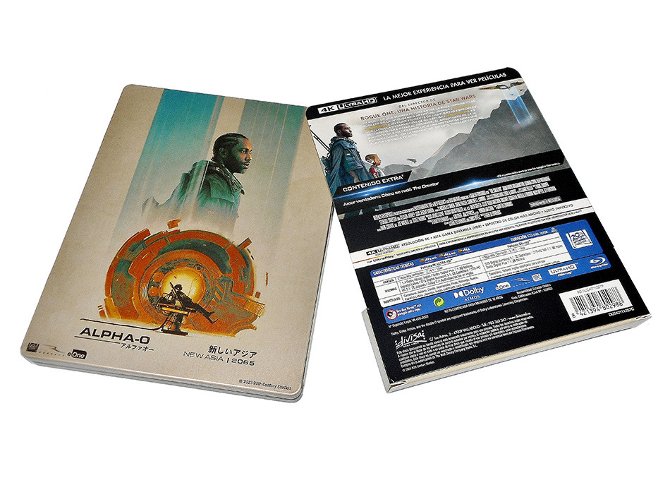 Fotografías del Steelbook de The Creator en UHD 4K y Blu-ray 5