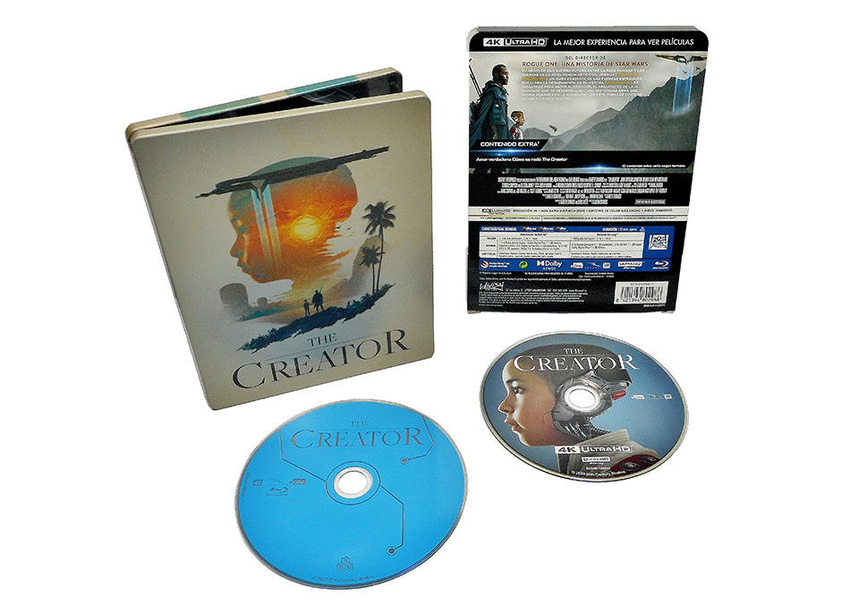 Fotografías del Steelbook de The Creator en UHD 4K y Blu-ray 16