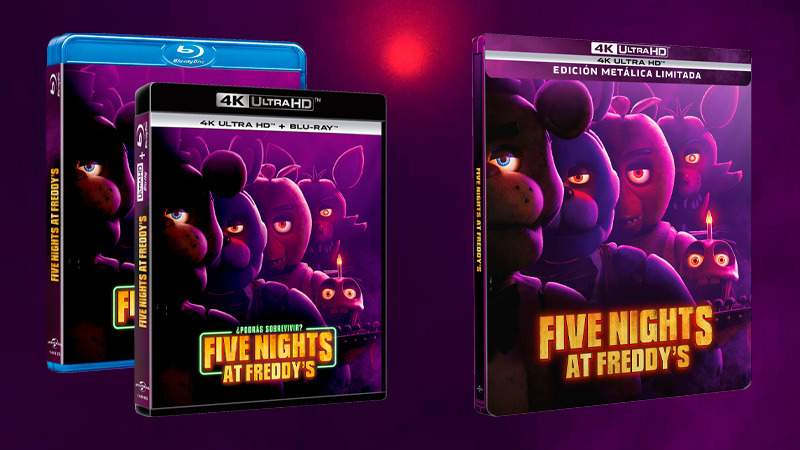 Lanzamiento de Five Nights at Freddy's en Blu-ray, UHD 4K y Steelbook