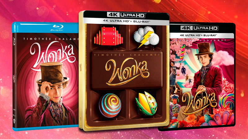 Todos los detalles de Wonka en Blu-ray, UHD 4K y Steelbook