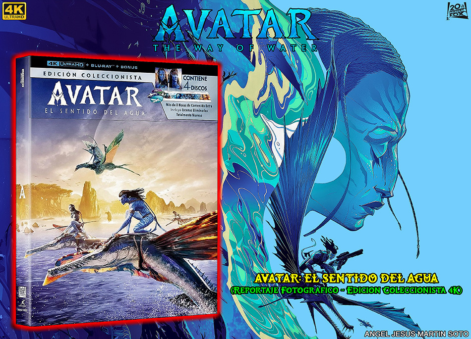 Fotografías de la edición coleccionista de Avatar: El Sentido del Agua en UHD 4K y Blu-ray 1