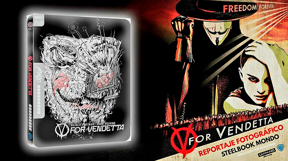 Fotografías del Steelbook de V de Vendetta en UHD 4K y Blu-ray 1