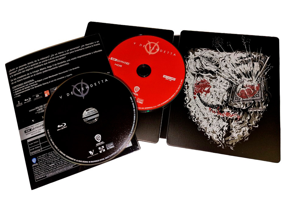 Fotografías del Steelbook de V de Vendetta en UHD 4K y Blu-ray 17