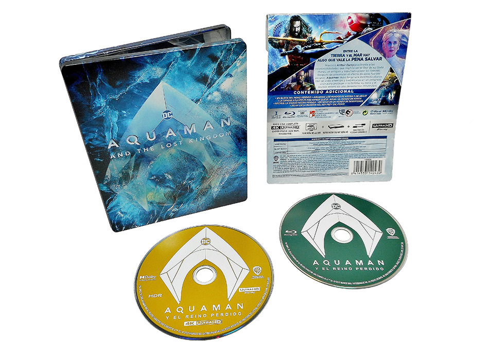 Fotografías del Steelbook de Aquaman y el Reino Perdido en UHD 4K y Blu-ray 17