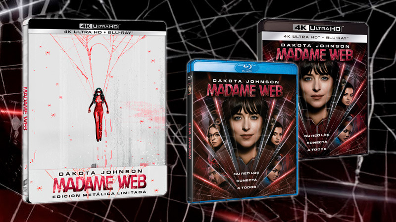Madame Web en Steelbook UHD 4K, Blu-ray y combo 4K
