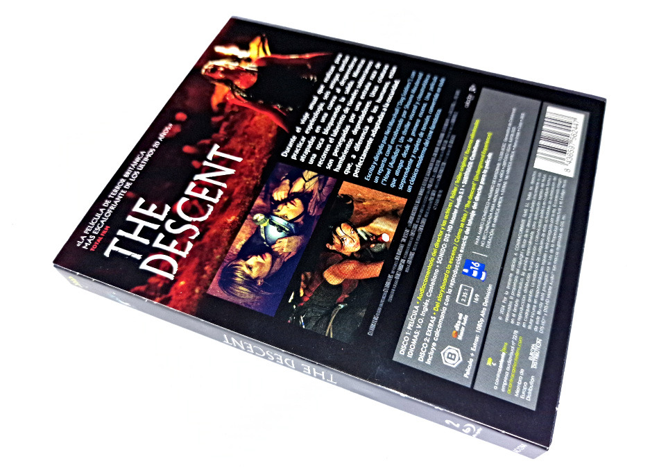 Fotografías de la edición con funda y dos discos de The Descent Blu-ray 6