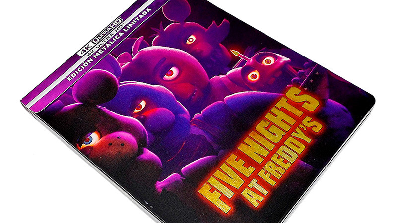 Fotografías del Steelbook de Five Nights at Freddy's en UHD 4K y Blu-ray