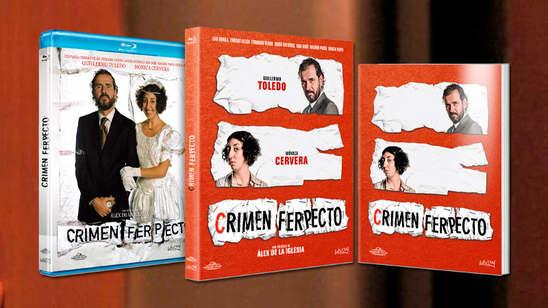 Crimen Ferpecto -de Álex de la Iglesia- en Blu-ray con funda y libreto