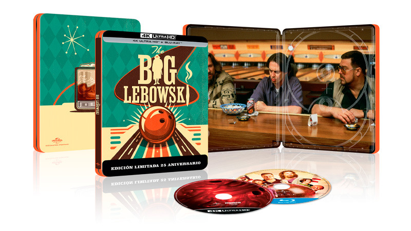 Steelbook de El Gran Lebowski en UHD 4K y Blu-ray