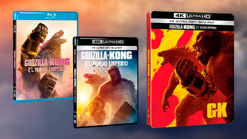 Anuncio de Godzilla y Kong: El Nuevo Imperio en Blu-ray, UHD 4K y Steelbook