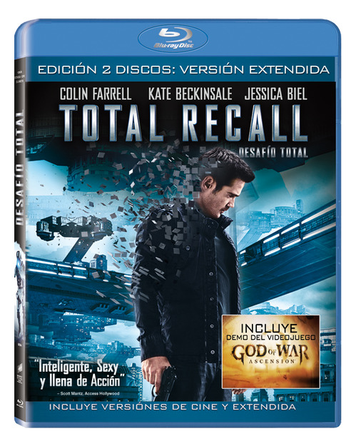 Total Recall (Desafío Total) Blu-ray con versión de cine y extendida
