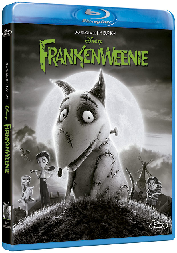 Carátula del Blu-ray de Frankenweenie