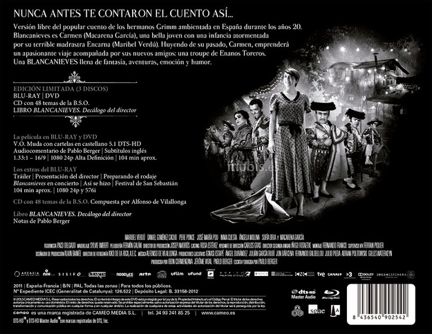 Detalles del Blu-ray de Blancanieves - Edición Limitada