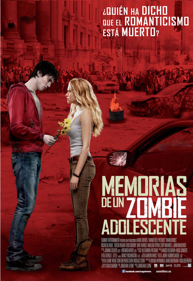 Cartel definitivo y tráiler de Memorias de un Zombie Adolescente