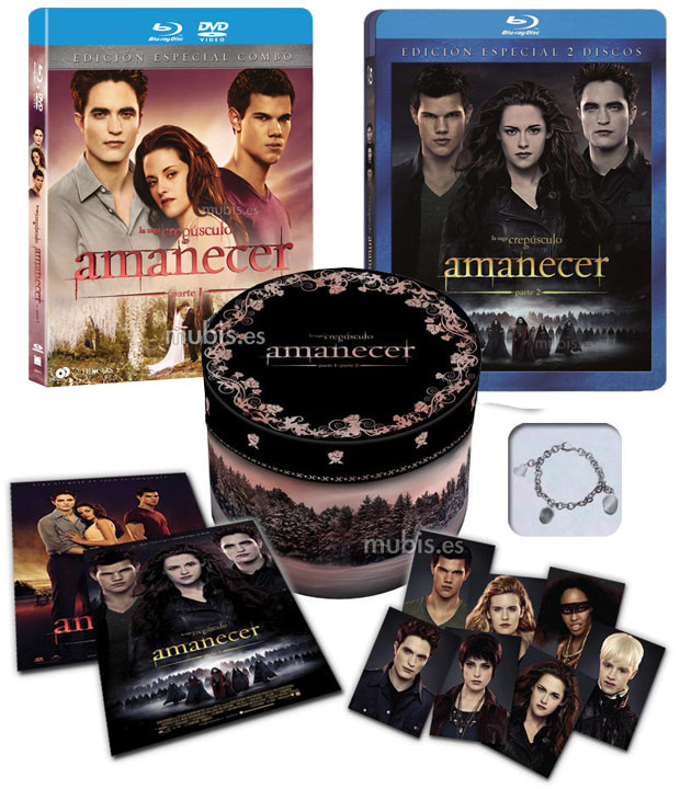 Ediciónes en Blu-ray de Amanecer Parte 2 y la Saga Crepúsculo