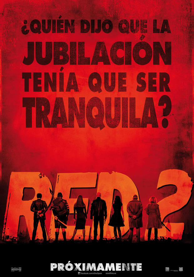 RED 2, tráiler en castellano y teaser  póster de la película