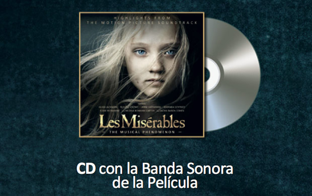 Edición limitada de Los Miserables con banda sonora y libreto