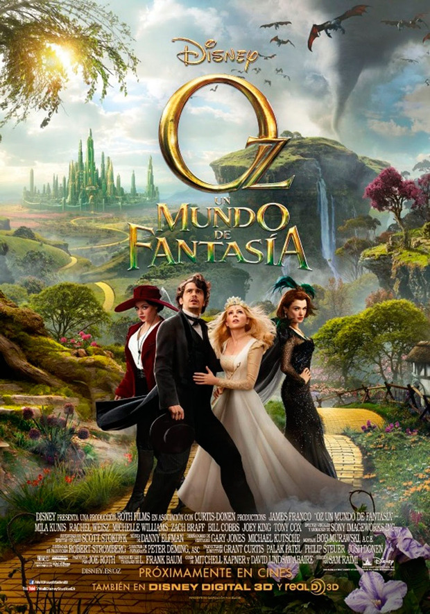 Anuncio oficial de Oz, Un Mundo de Fantasía en Blu-ray 2D y 3D