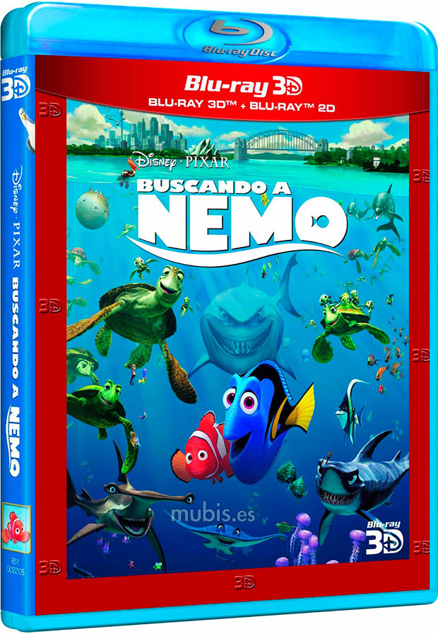 Carátulas españolas de Buscando a Nemo en Blu-ray
