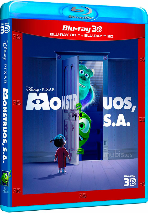 Diseño de portada para Monstruos S.A. Blu-ray 3D en España