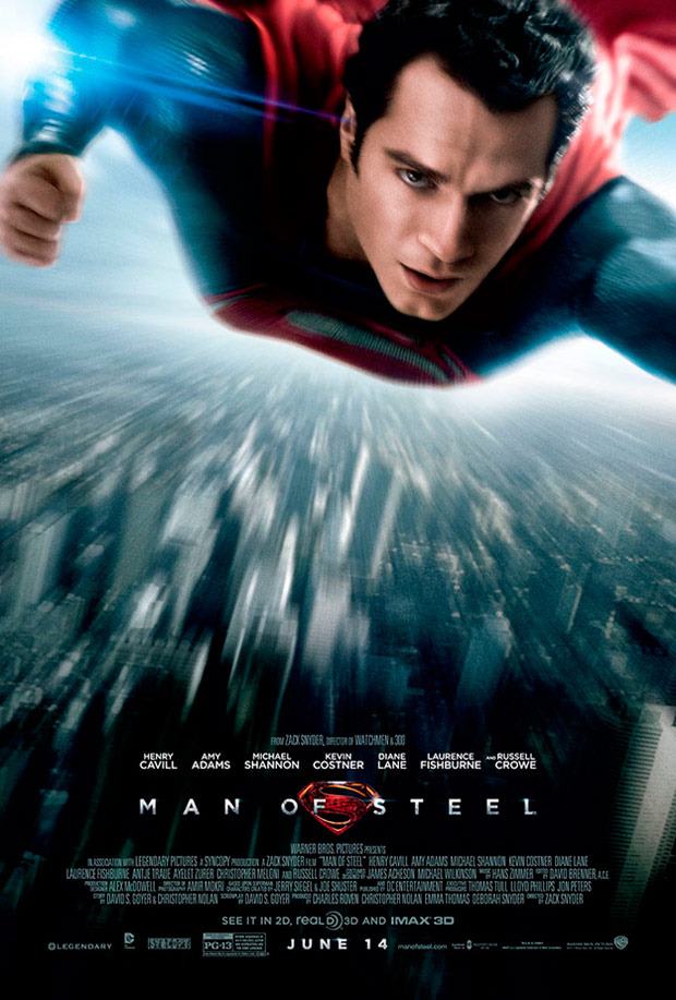 Superman levanta el vuelo en el nuevo póster de de El Hombre de Acero