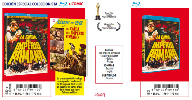 Estreno de El Cid y otras dos películas de Samuel Bronston en Blu-ray