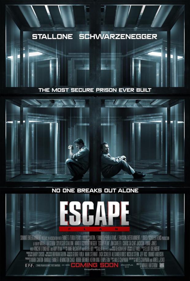 Primer póster de Escape Plan con Schwarzenegger y Stallone
